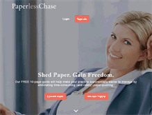 Tablet Screenshot of paperlesschase.com